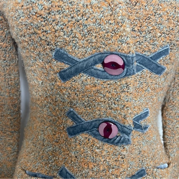 Anthropologie Tan and Gray Cardigan Sweater - Picture 2 of 9